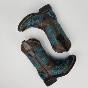 Innovation Toodler Girl Boots - Brown/Turquoise